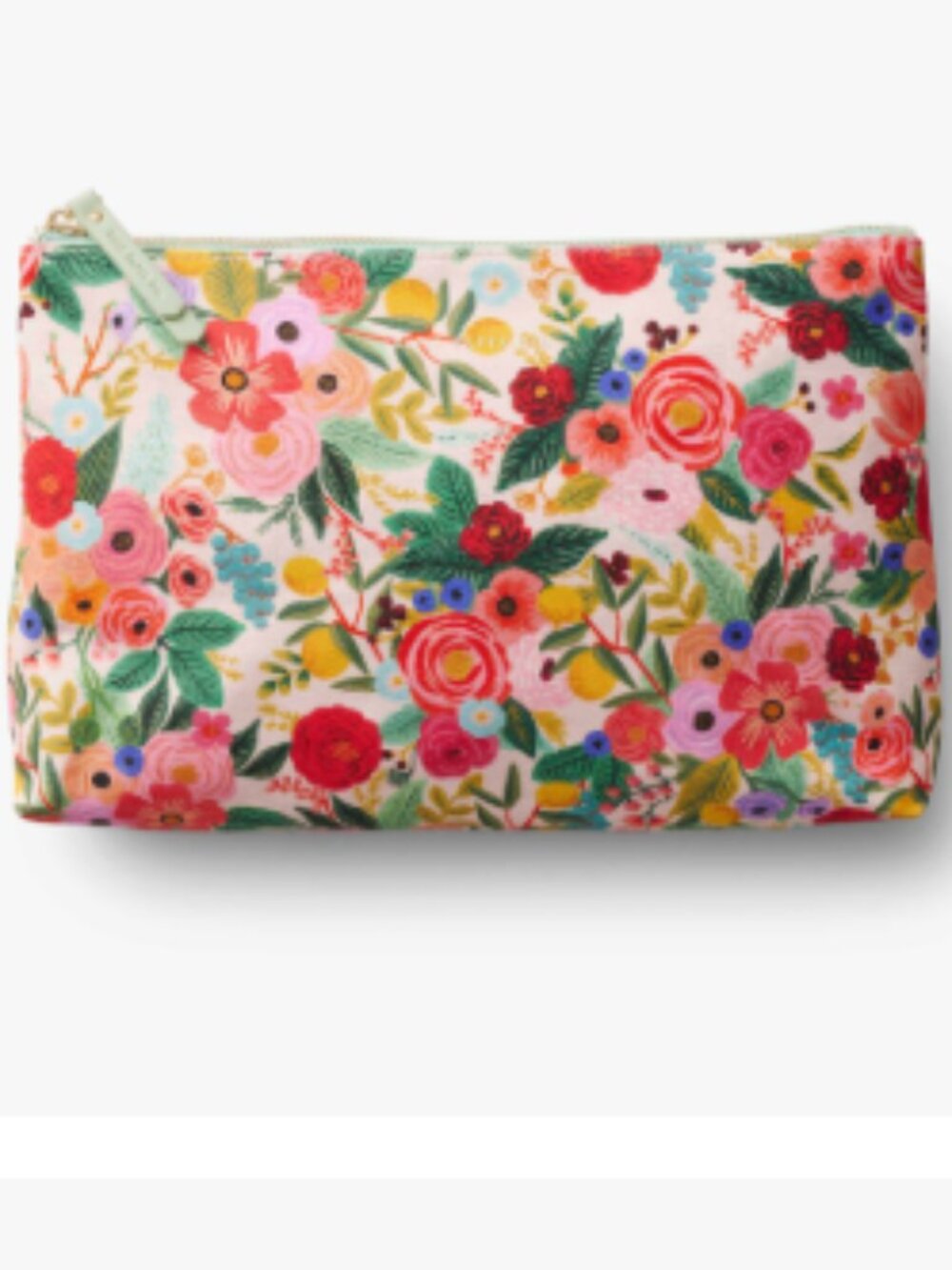Rifle paper co small zippered pouch in Garden Party